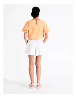 Brand new 🤩 Piper Organic Linen Rich Relaxed Short In White 🔥 -shorts-casual Sales Store unnamed file 105