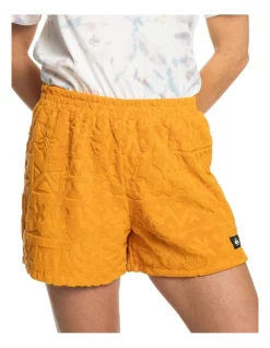 Flash Sale 🤩 Quiksilver Nomad Culture Tracksuit Shorts Sunflower Orange ⌛