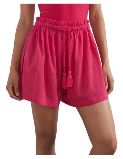 Best deal 🎁 French Connection Resort Cotton Short In Fuchsia 💯