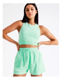 Best Sale ⌛ Miss Shop Organic Cotton Blend Terry Short In Jade ✨ 13 Best Sale ⌛ Miss Shop Organic Cotton Blend Terry Short In Jade ✨ -shorts-casual Sales Store unnamed file 12