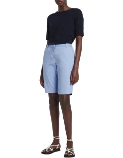 Hot Sale 🔥 David Lawrence Irene Peached Chino Short Blue 💯 -shorts-casual Sales Store unnamed file 1297