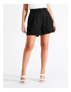 Best reviews of 💯 Tokito Tailored Linen Blend Shorts In Black ✔️ -shorts-casual Sales Store unnamed file 1381