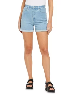 Outlet ❤️ Riders By Lee Girlfriend Short Grateful Fade Blue 💯