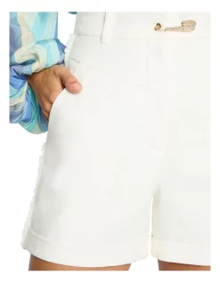 Hot Sale 🛒 Sass & Bide Punctured Ego High Waisted Short In White 😉 -shorts-casual Sales Store unnamed file 1443