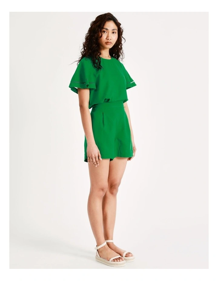 Best deal π₯ Piper Organic Linen Rich Relaxed Short In Green π 3 Best deal π₯ Piper Organic Linen Rich Relaxed Short In Green π