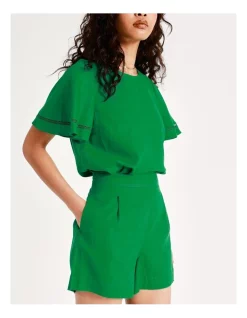 Best deal π₯ Piper Organic Linen Rich Relaxed Short In Green π 13 Best deal π₯ Piper Organic Linen Rich Relaxed Short In Green π -shorts-casual Sales Store unnamed file 156