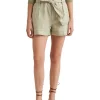 New 🥰 Lauren Ralph Lauren Belted Linen Short In Green 💯