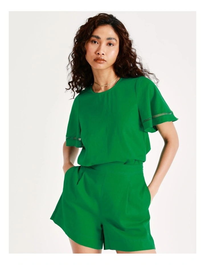 Best deal π₯ Piper Organic Linen Rich Relaxed Short In Green π 8 Best deal π₯ Piper Organic Linen Rich Relaxed Short In Green π - Image 6