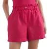 Outlet ⭐ French Connection French Linen Relaxed Short In Fuchsia ❤️ -shorts-casual Sales Store unnamed file 1636
