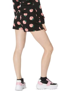 Buy 😉 Dangerfield You Peach Cotton Sweat Shorts Black 🎁 -shorts-casual Sales Store unnamed file 1662