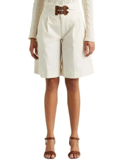 Best deal 🔔 Lauren Ralph Lauren Stretch Cotton Sateen Short 🥰