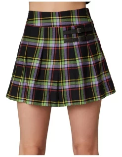 Promo 🌟 Dangerfield Vivid Tartan Goth Skort Multi 😍 -shorts-casual Sales Store unnamed file 1675