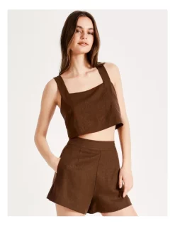 Budget βοΈ Miss Shop Linen Tailored Short In Dark Brown π 12 Budget βοΈ Miss Shop Linen Tailored Short In Dark Brown π -shorts-casual Sales Store unnamed file 172