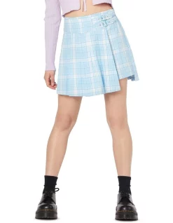 Brand new ✨ Dangerfield Tartan Mood Pleated Mini Skort Blue 😍