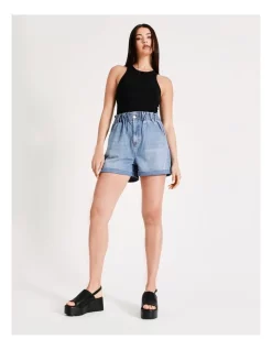 Discount π Miss Shop Recycled Blend Paperbag Denim Short In True Blue β 10 Discount π Miss Shop Recycled Blend Paperbag Denim Short In True Blue β -shorts-casual Sales Store unnamed file 1743