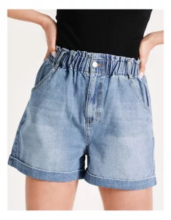 Discount π Miss Shop Recycled Blend Paperbag Denim Short In True Blue β 13 Discount π Miss Shop Recycled Blend Paperbag Denim Short In True Blue β -shorts-casual Sales Store unnamed file 1746