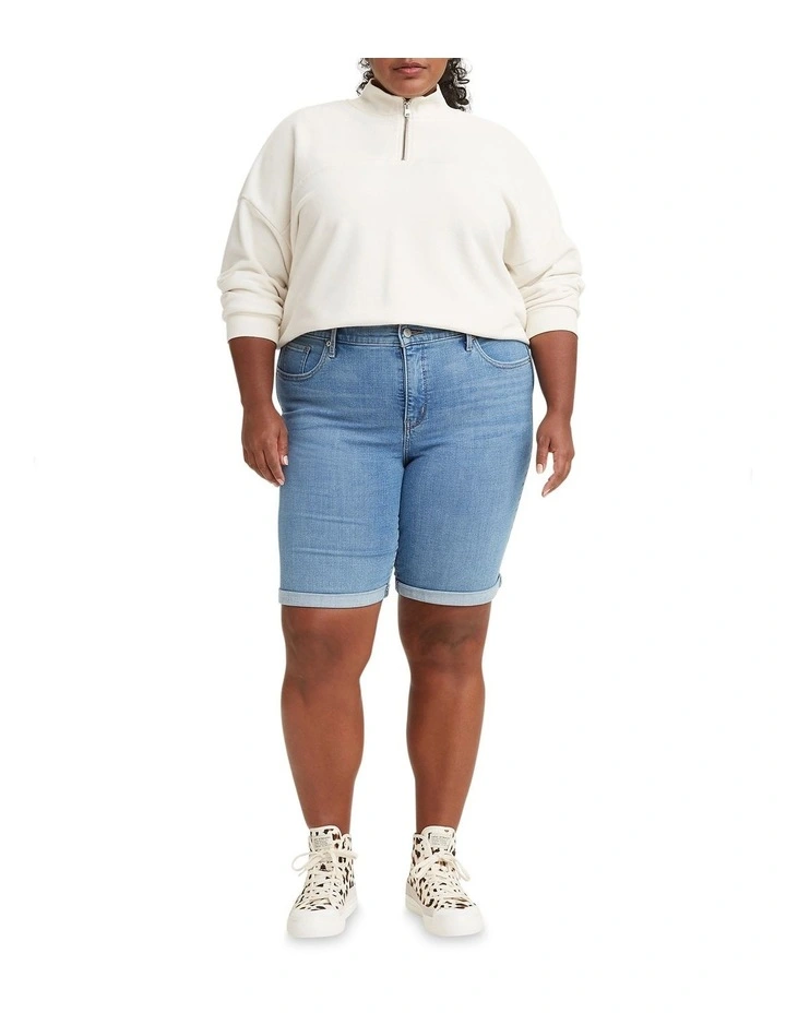 Brand new ๐ Levi's Curve Shaping Bermuda Denim Shorts In Blue ๐ 3 Brand new ๐ Levi's Curve Shaping Bermuda Denim Shorts In Blue ๐