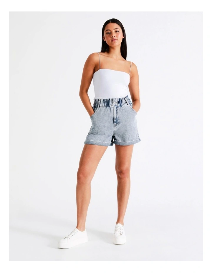 Deals π₯° Miss Shop Recycled Blend Paperbag Denim Short In Blue β 3 Deals π₯° Miss Shop Recycled Blend Paperbag Denim Short In Blue β