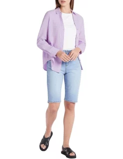 Budget ❤️ David Lawrence Irina Denim Short In Light Wash 🥰