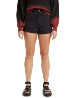 Discount π₯ Levi's Ribcage Shorts Black Lake π₯°