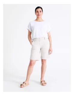 Cheapest 🔥 Regatta Organic Cotton Stretch Chino Short In White 🔔