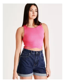 Hot Sale ✨ Miss Shop Recycled Blend Mom Cuffed Denim Short In Rich Blue 🎉 -shorts-casual Sales Store unnamed file 1944