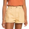 Deals ⌛ Roxy Run On Love High Waist Denim Mum Shorts In Beige ✨ -shorts-casual Sales Store unnamed file 1979