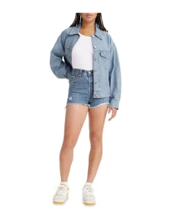 Cheap 😍 Levi's Ribcage Shorts In Blue 🛒