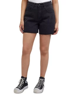 Hot Sale 😀 All About Eve Harley Bermuda Short In Washed Black 🛒