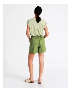 Cheap 👍 Grab Denim Eco Lyocell Short In Khaki ✨ -shorts-casual Sales Store unnamed file 208