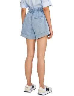 Best Sale ❤️ Skin And Threads Washed Denim Paperbag Short ❤️ -shorts-casual Sales Store unnamed file 2095