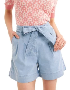 Brand new 🤩 Review Miley Denim Short In Light Denim 🔥