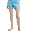 Best reviews of ✔️ Calvin Klein 👖 Jeans Mom Short In Neon Aqua Blue 😍