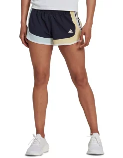 Cheap 🤩 Adidas Marathon 20 Colourblock Running Shorts In Two Tone Multi 🤩