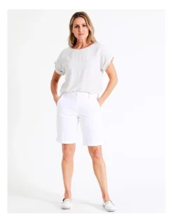 Cheap 💯 Regatta Organic Cotton Stretch Chino Short In White 😉