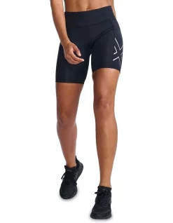 Coupon 🌟 2XU Aero Mid-Rise Comp 6 Inch Short In Black 😀