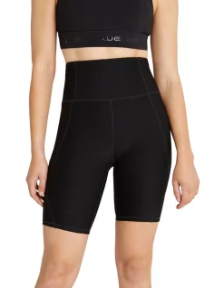 Coupon 💯 Rockwear Textured High Rise Bike Shorts In Black 🎁