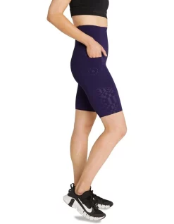 Outlet 😍 Rockwear Textured High Rise Pocket Bike Shorts In Navy 🔔 -shorts-casual Sales Store unnamed file 2600