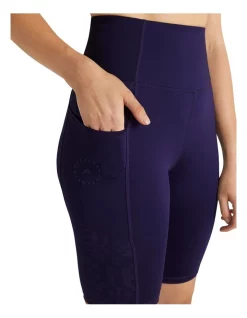 Outlet 😍 Rockwear Textured High Rise Pocket Bike Shorts In Navy 🔔 -shorts-casual Sales Store unnamed file 2601