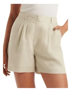 Cheap 🎉 Forever New Rosanna Linen Short In Stone 🎁