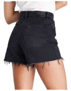 Flash Sale ❤️ Lee High Relaxed Short In Black Theory 🌟 -shorts-casual Sales Store unnamed file 27