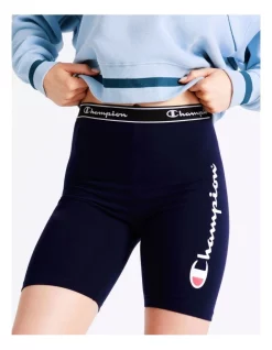 Coupon 🔔 Champion Script Bike Short In Navy 👏 -shorts-casual Sales Store unnamed file 2744