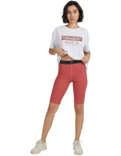 Deals ❤️ RVCA Base 19 Biker Short In Ginger 👍 -shorts-casual Sales Store unnamed file 2758