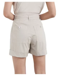 Buy 🎉 French Connection Utility High Waist Short In Stone ❤️ -shorts-casual Sales Store unnamed file 316