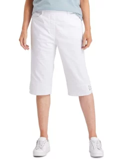 Best Sale 🔥 Black Pepper Alton Denim Clam Digger In White ✔️