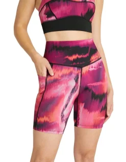 Outlet 🔥 Rockwear Phantom High Rise Pocket Bike Shorts In Multi 🔔