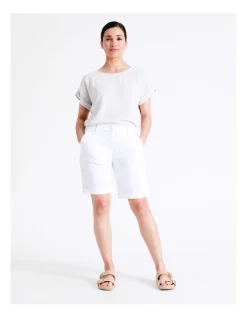 Cheap 😉 Regatta Organic Cotton Stretch Chino Short In White 🥰