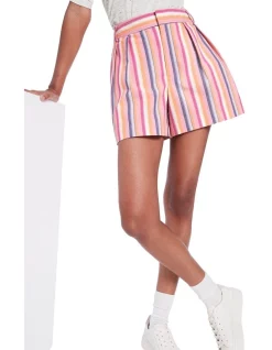 Hot Sale 😍 Marcs Some Stripe Of Love Short In Sorbet 🤩 -shorts-casual Sales Store unnamed file 435