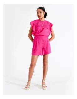 Budget ✨ Piper Organic Linen Rich Relaxed Short In Hot Pink 🎁