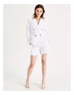 Cheapest 🧨 Tokito Tailored Linen Blend Shorts In White ✔️